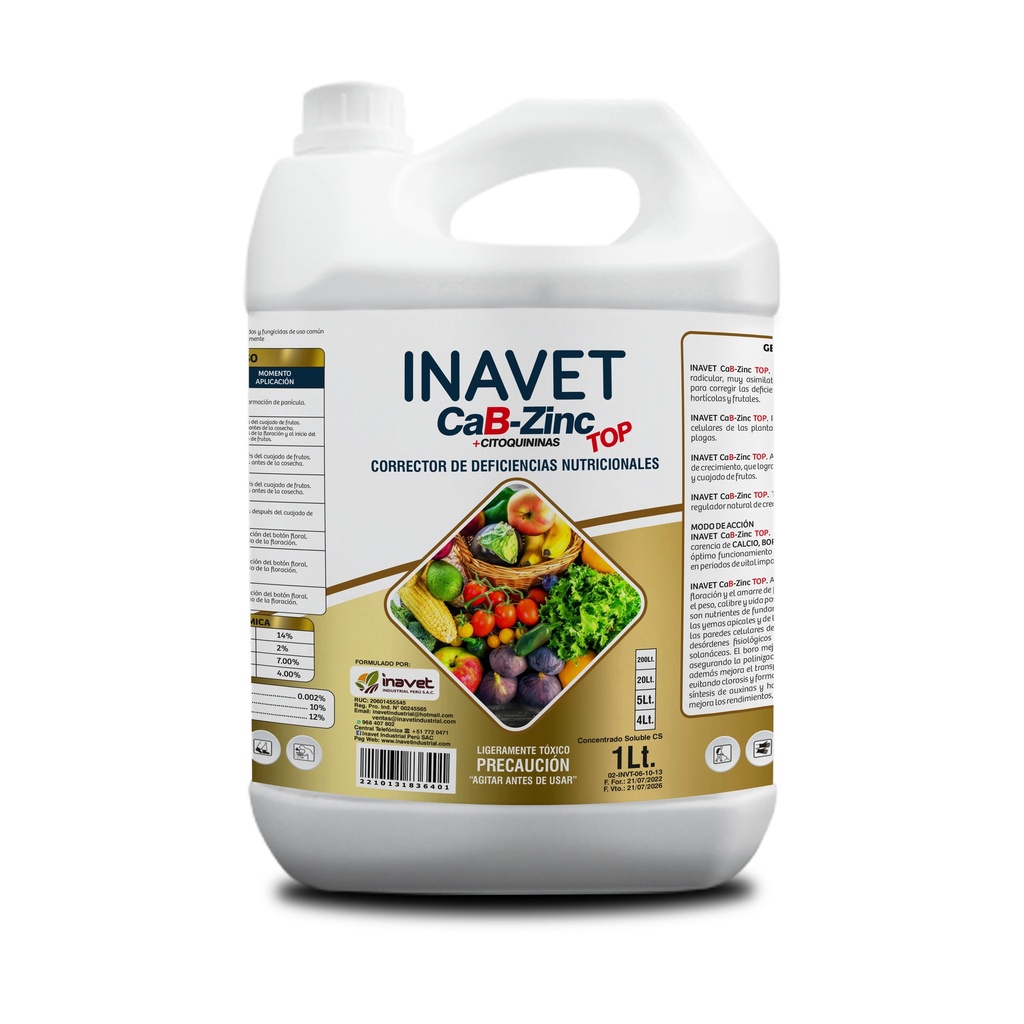 INAVET CAB-ZINC TOP - 5LT