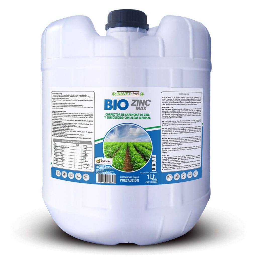 INAVET FERTIL - ZINC MAX - 20LT (HISTORIAL 2020-JUL 2024)